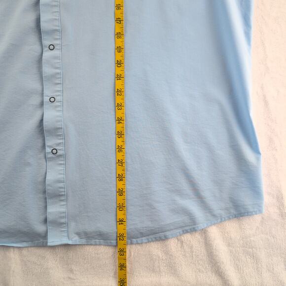 Wrangler Outdoor LongSleeved Snap Up Vented Shirt Men's3XL Camping Fishing Trail - Picture 6 of 8